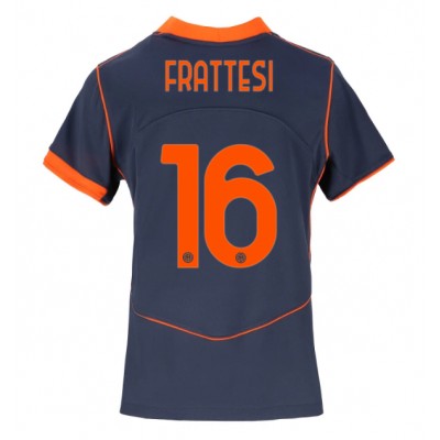 Inter Milan Davide Frattesi #16 3rd trikot Frauen 2025-26 Kurzarm Inter Milan Davide Frattesi #16 3rd trikot Frauen 2025-26 Kurzarm